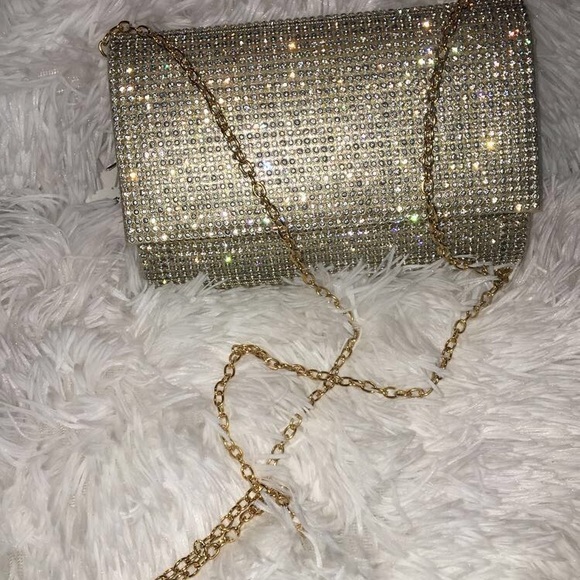 Mesh stone clutch - Picture 1 of 4